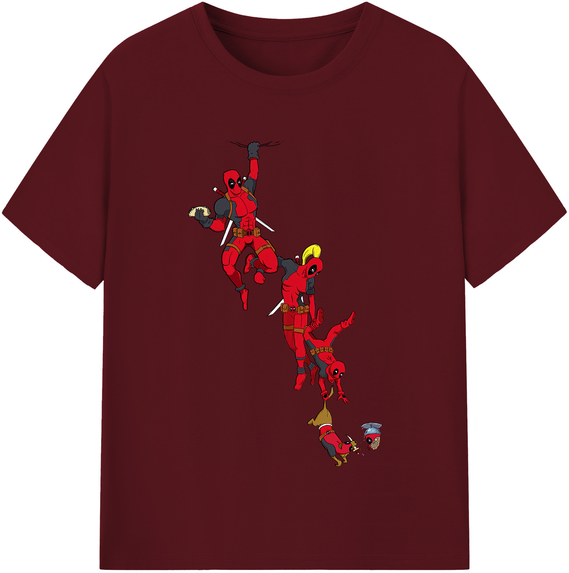 （画像用） Deadpool デッドプール 綿100％半袖Tシャツ（フロントプリント）